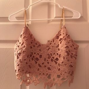 ASTR Pink Lace Top